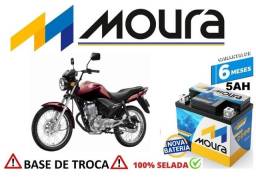 Título do anúncio: Bateria Moura 5Ah Honda Fan 2012