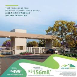 Título do anúncio: MORADAS PARQUE, Casa com 2 dormitórios à venda, 42 m² por R$ 165 Mil (Set/21) - Conjunto J