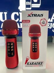 Título do anúncio: Caixa de Som Com Microfone sem fio Xtran 120$