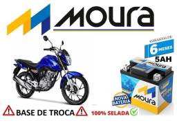 Título do anúncio: Bateria Moura 5Ah Honda Fan 2022
