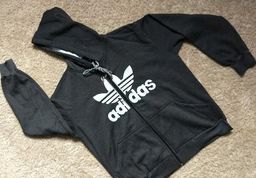 blusa de frio adidas cinza