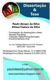 Título do anúncio: Serviços de formatação/normalização ABNT revisão do Português 