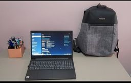 Título do anúncio: Notebook Lenovo + mouse e teclado + mochila