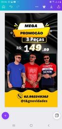 Título do anúncio: Camisetas Masculinas fio 40.1 Peruana
