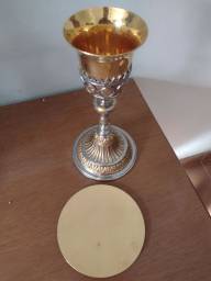 Título do anúncio: Cálice litúrgico dourado patena missa