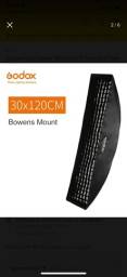Título do anúncio: Softbox Strip Godox 30x120cm Com Grid Favo De Mel