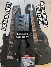 Título do anúncio: Guitarra Ibanez+Guitarra Jackson+ Pedaleira boss