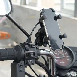 Título do anúncio: Suporte Garra para moto Moto Com Carregador USB, entregamos