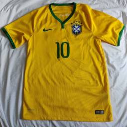 Título do anúncio: Camisa Seleção Brasil 1 Copa 2014 - Original P - Neymar