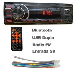 Título do anúncio: Vendo rádio mp3 automotivo,novo,com Bluetooth, controle remoto e usb