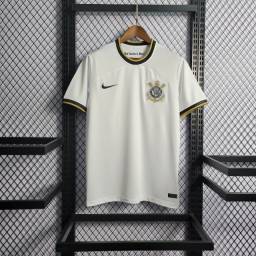 Título do anúncio: Camisa Corinthians I 22/23 s/n° Torcedor Nike Masculina - Branco+Preto