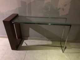 Título do anúncio: Mesa de centro + Aparador de vidro inox madeira
