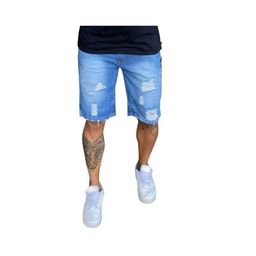 Título do anúncio: Kit 2 Bermudas Jeans Masculina Rasgada Destroyed Tendencia