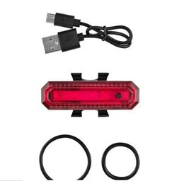 Título do anúncio: (NOVO) Lanterna Sinalizador Traseiro Para Bicicleta Recarregável USB led ec6148