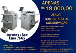 Título do anúncio: Impressora a laser - Xerox 7665
