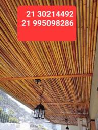 Título do anúncio: Tetos bambu em sao conrado rj Parquinhos madeira 