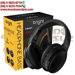 Título do anúncio: Headphone Bass Bluetooth Preto Bright HP558 em São Luís Ma loja mundonerdslz 