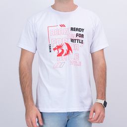 Título do anúncio: Camiseta Redragon Ready for Battle Branco GG