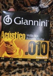 Título do anúncio: Corda Giannini aço 010 para violão