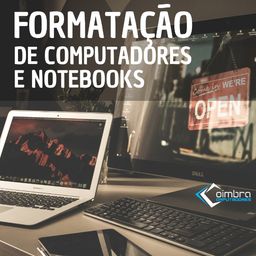 Título do anúncio: Formatação de Computador e Notebook - Manutenção Formatar - Coimbra Computadores 