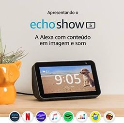 Título do anúncio: Novo Echo Show 5 (2ª Geração, versão 2021): Smart Display de 5" com Alexa e câmera de 2 MP