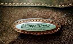 Título do anúncio: Bolsa de couro legítimo Philippe Martin em ótimo estado!