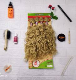 Título do anúncio: Cabelo Organico Anelado 55cm 230G 4Pçs  Hair World - Cor (#24)