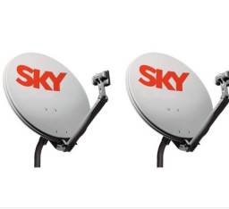 Título do anúncio: Vendo 2 antenas SKY com LNB 