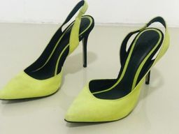 scarpin verde limão