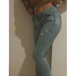 Título do anúncio: Calça jeans cós baixo - Zara Collection