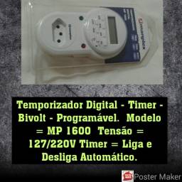 Título do anúncio: Temporizador Digital - Timer - Bivolt - Programável. 