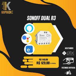 Título do anúncio: Sonoff Dual R3