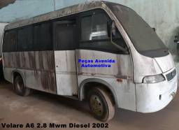 Título do anúncio: Sucata para retirada de Peças Micro-ônibus Marcopolo Volare A6 2002 Motor MWM Sprint