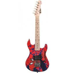 Título do anúncio: Guitarra PHX Marvel Spider Man Kids Loja Bolero Music 