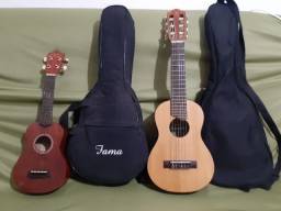 Título do anúncio: Guitalele Yamaha e ukulele soprano