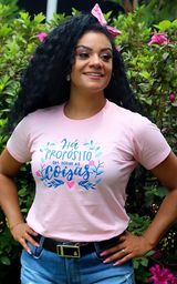 Título do anúncio: Camiseta feminina Propósito - G, Rosa