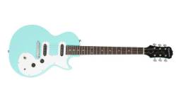 Título do anúncio: Guitarra Epiphone Les Paul SL Turquoise 10030653 Loja Bolero Music
