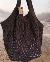 Título do anúncio: Bolsa modelo rede feito em crochê barbante 