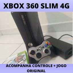 Título do anúncio: Xbox 360 slim 4g +2 jogos