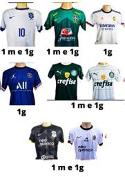 Título do anúncio: Camiseta de Time Palmeiras, Corinthians, PSB, R.Madrid, Brasil ?