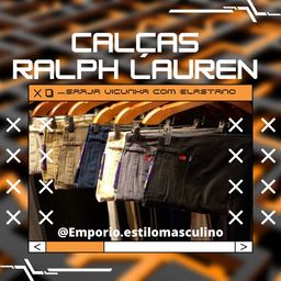 Título do anúncio: Calça Ralph Lauren Masculina de Sarja Chino Stretch Slim Fit