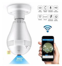 Título do anúncio: Lâmpada Espiã Câmera Panorâmica IP Wifi 360° pode falar e ouvir, através da lâmpada
