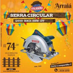 Título do anúncio: Serra Circular Bosch GKS150 1500W - Entrega grátis