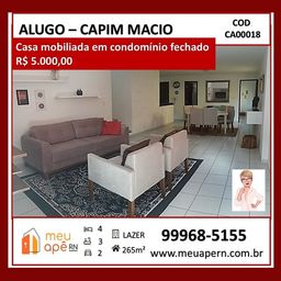 Título do anúncio: Casa mobiliada em condomínio fechado em Capim Macio, Natal/RN