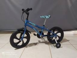 Título do anúncio: Bicicleta Infantil Aro 16 Houston Nic - Azul<br><br>(Semi-nova)