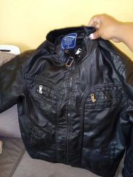 jaqueta de couro masculina xinvmong