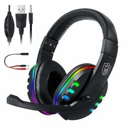 Headset Gamer Onikuma, RGB, Xbox One, PS4, PC, Mobile, Cancelamento de  Ruído, Preto - X-15