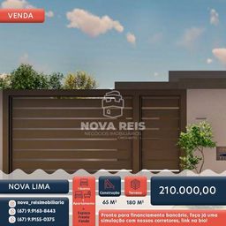 Título do anúncio: Casa a Venda Bairro Nova Lima R$210.000,00