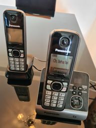 Título do anúncio: Telefone sem fio Panasonic mod. KX-TG6721LB - com 1 ramal e secretária eletrônica 