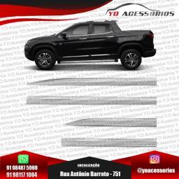 Título do anúncio:  Friso Lateral Fiat Toro 16/18 cromado - Yo Acessórios 